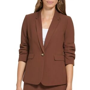NEVER WORN - DKNY Tobacco Brown Blazer - NWOT - Size 8